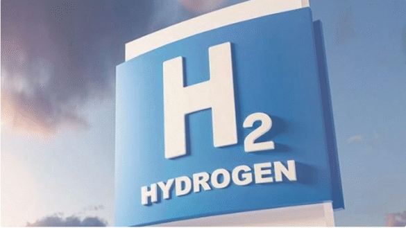 Green hydrogen production plant in India, electrolyzers powered by renewable energy, clean energy infrastructure