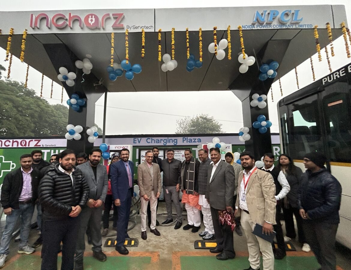 Incharz, in collaboration with Noida Power Company Limited (NPCL), has inaugurated a high-capacity EV Charging Plaza