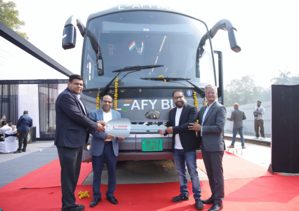 Eicher Trucks and Buses Delivers First 13.5-Metre Electric Intercity Sleeper Bus