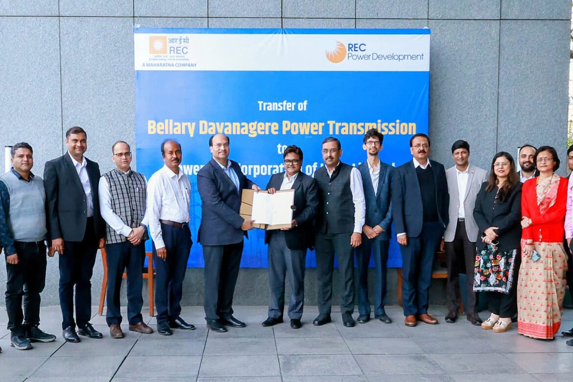 RECPDCL Hands Over Bellary Davanagere Power Transmission SPV to PowerGrid