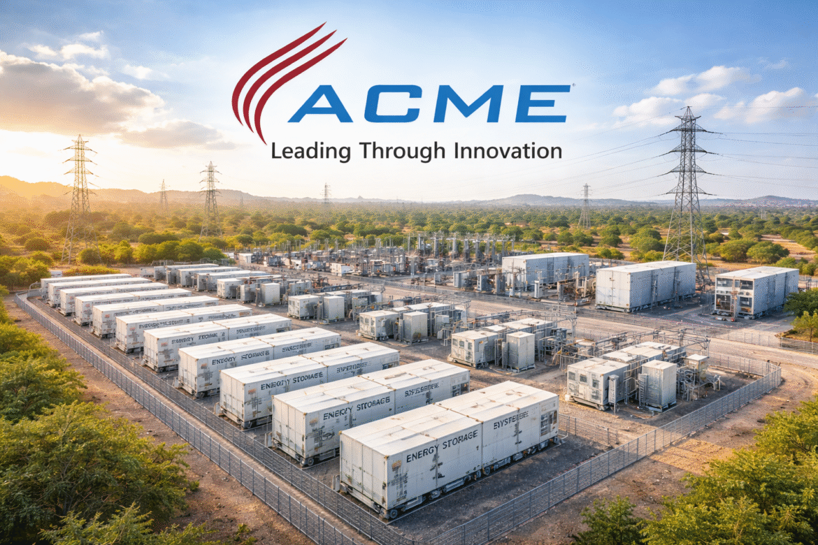 ACME Solar Expands Energy Storage Portfolio with 155 MW / 470 MWh BESS Commissioned in Rajasthan