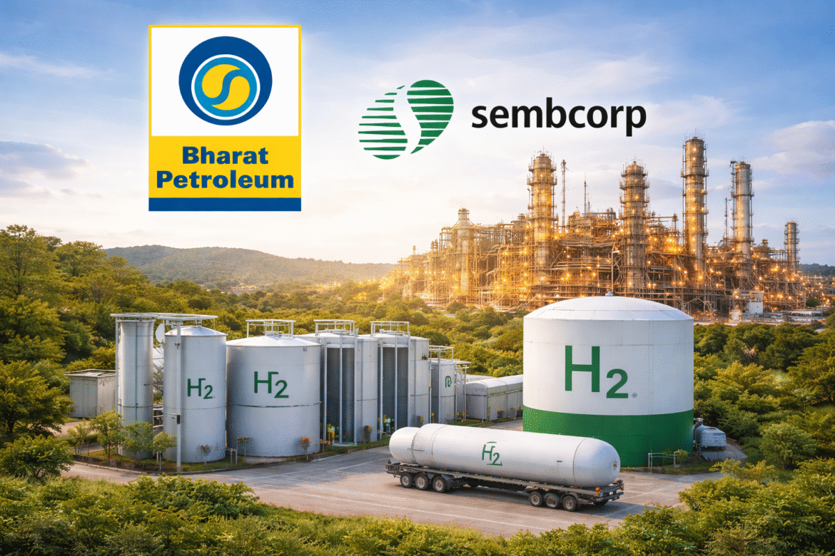 BPCL and Sembcorp JV Secures 10 KTPA Green Hydrogen Supply Contract from Numaligarh Refinery