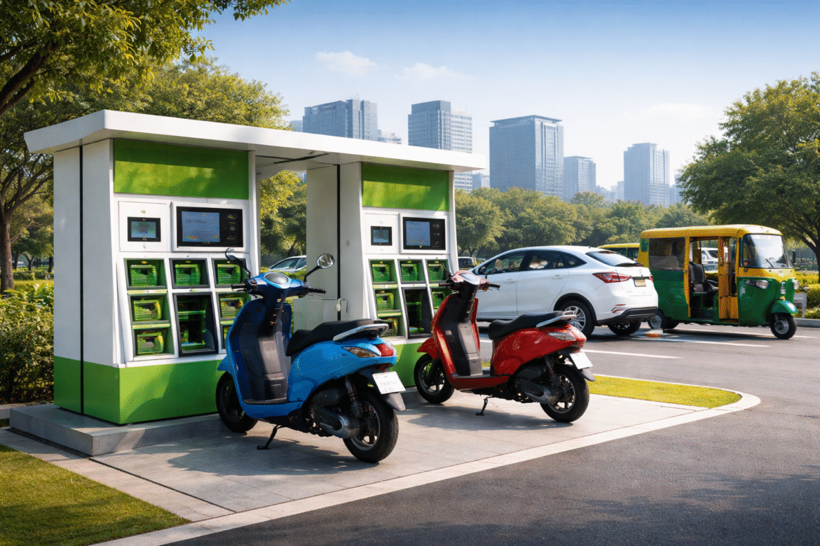 MCG to Develop 25 EV Battery-Swapping Stations Across Gurugram to Boost Clean Mobility