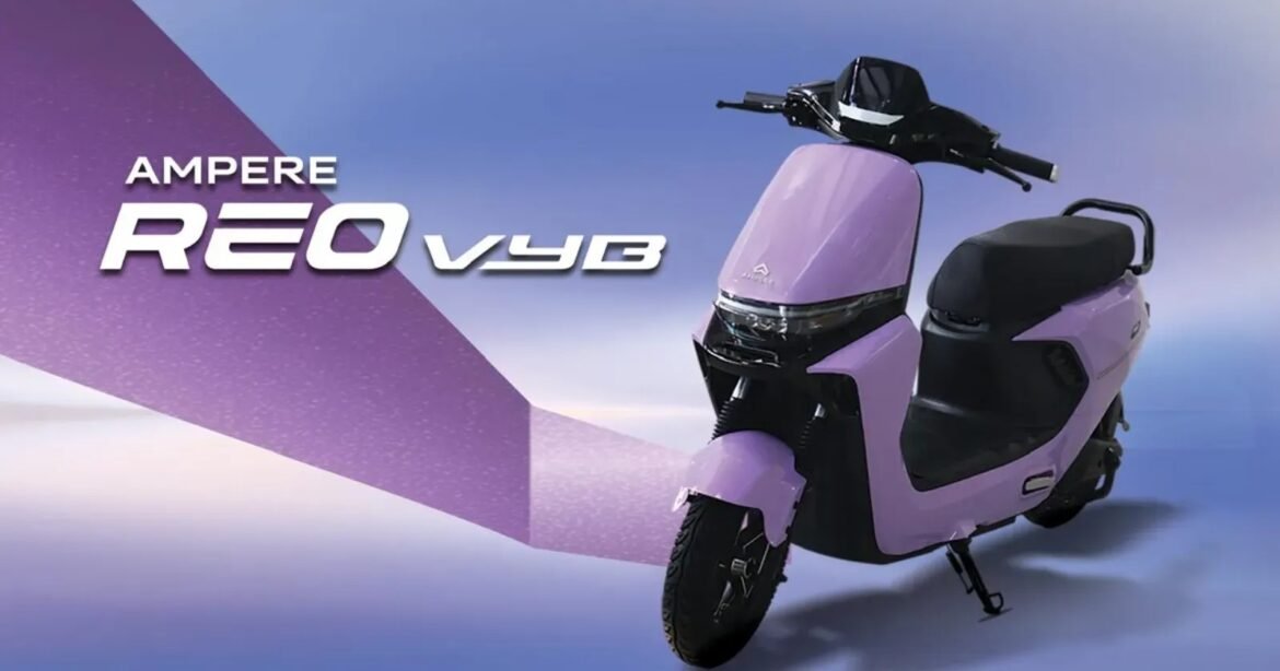 Ampere Launches Reo VYB EV Scooter with 80 km Range at ₹69,499