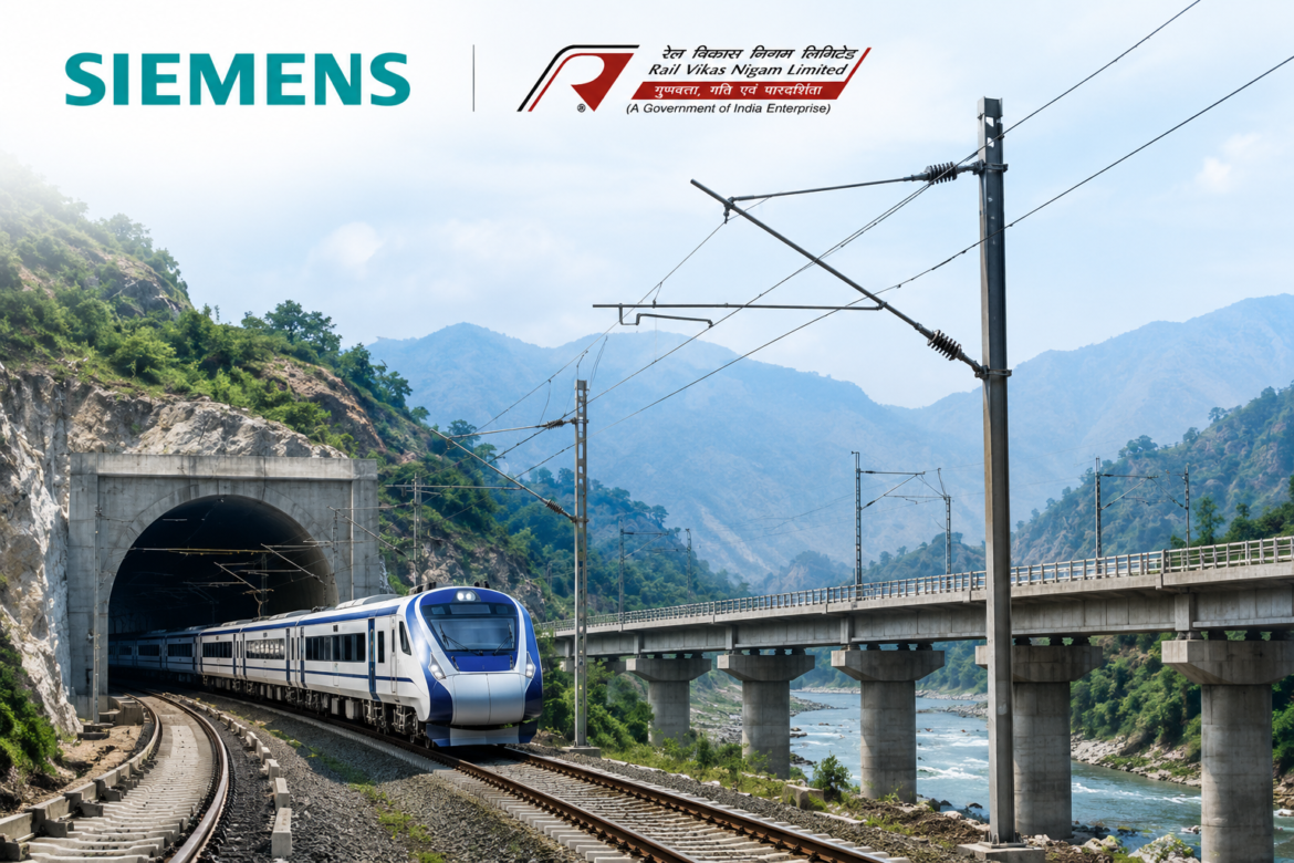 Siemens Secures ₹263 Crore RVNL Order for Electrification of Rishikesh–Karnaprayag Rail Line