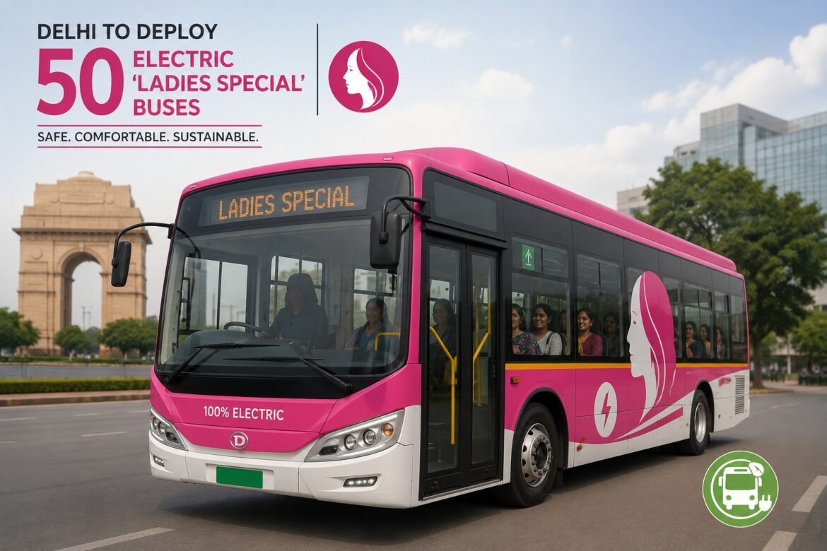 Delhi to Deploy 50 Electric ‘Ladies Special’ Buses on High-Demand Corridors