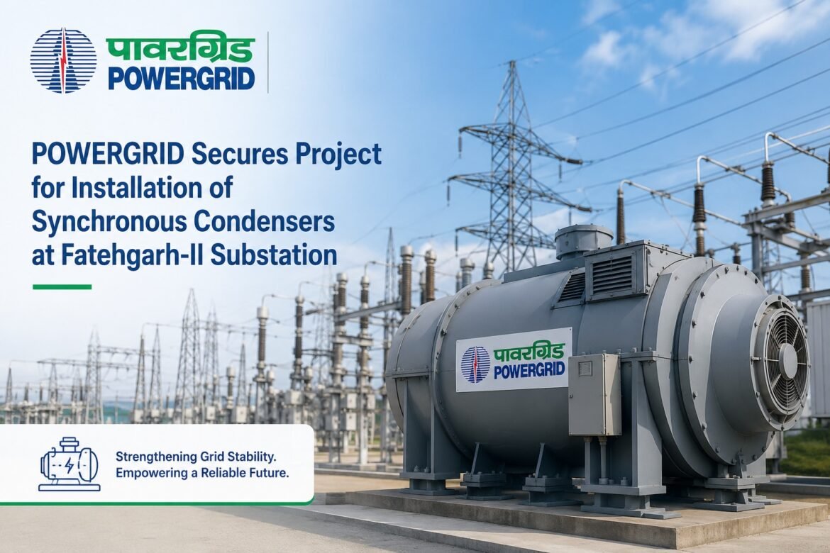 POWERGRID Secures Transmission Project for Installation of Synchronous Condensers at Fatehgarh-II Substation