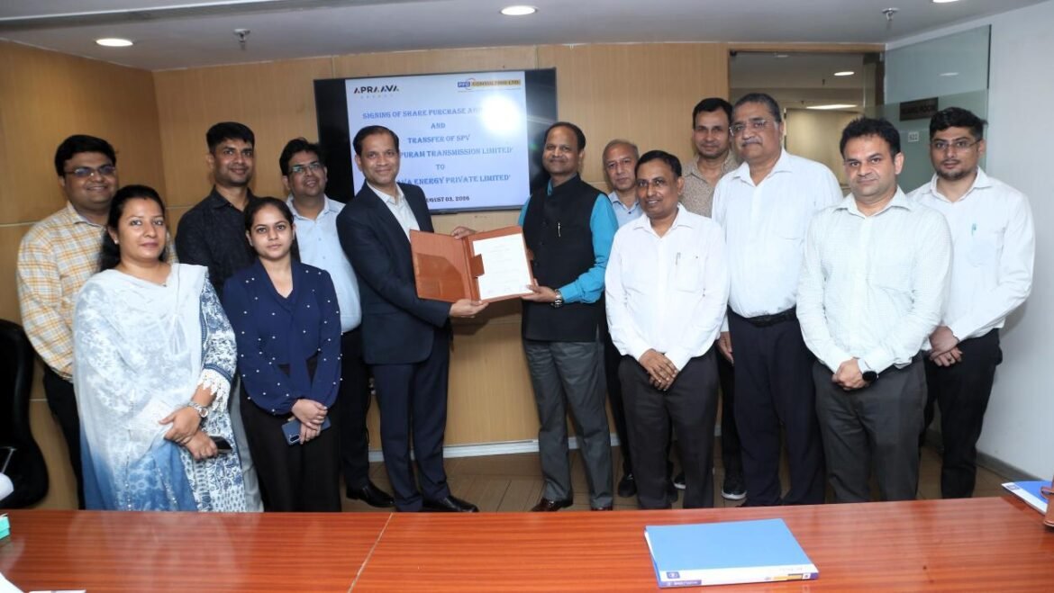Apraava Energy Secures Andhra Pradesh Interstate Transmission Project to Enable ~3 GW Renewable Energy Integration