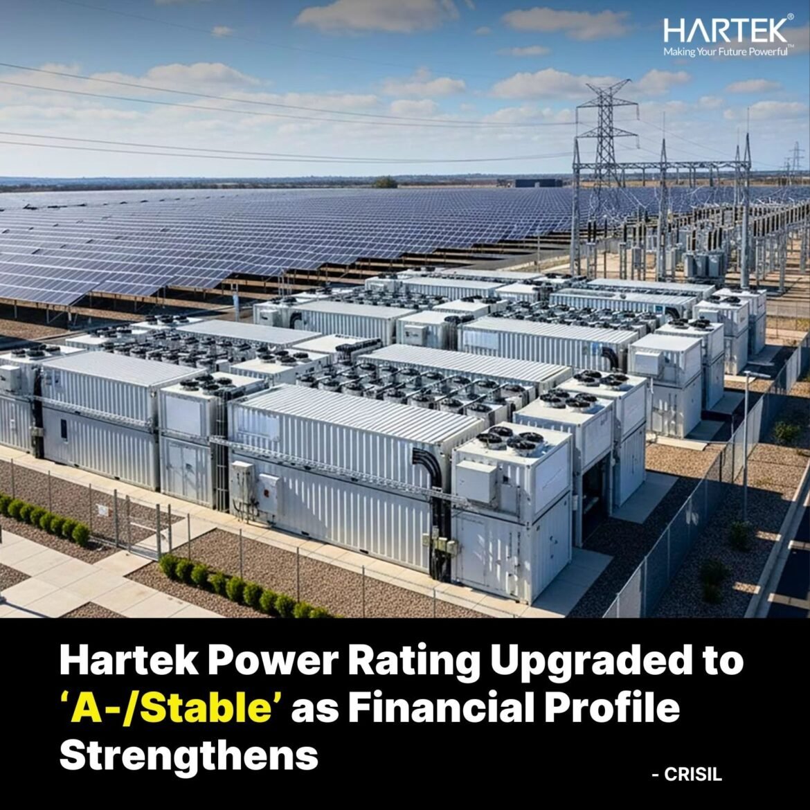 Hartek Power Rating Upgraded to ‘A-/Stable’ as Financial Profile Strengthens