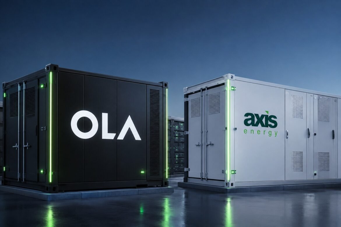 Ola Electric Expands into Utility-Scale Energy Storage; Signs first MoU with Axis Energy 