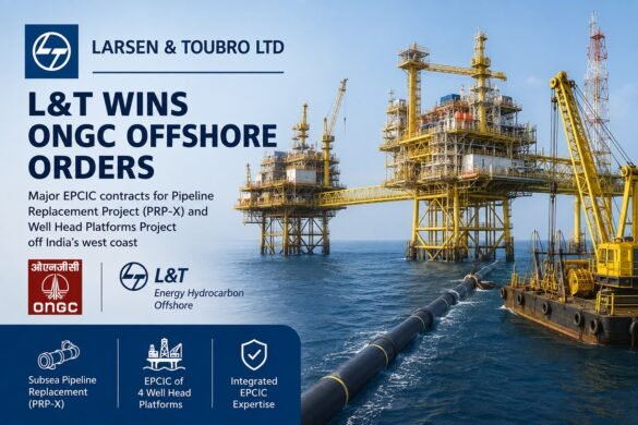 L&T Secures Major ONGC Offshore EPCIC Contracts for Pipeline Replacement and Well Head Platform Projects