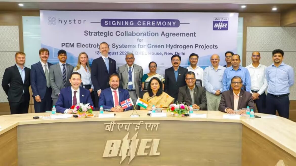 BHEL Strengthens Green Hydrogen Portfolio with Hystar Tie-Up for PEM Electrolysers