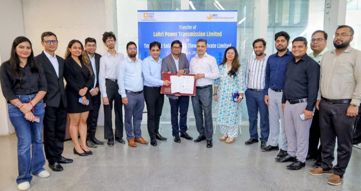 REC Subsidiary Transfers Luhri Power Transmission SPV to Terralight Solar Energy Tinwari