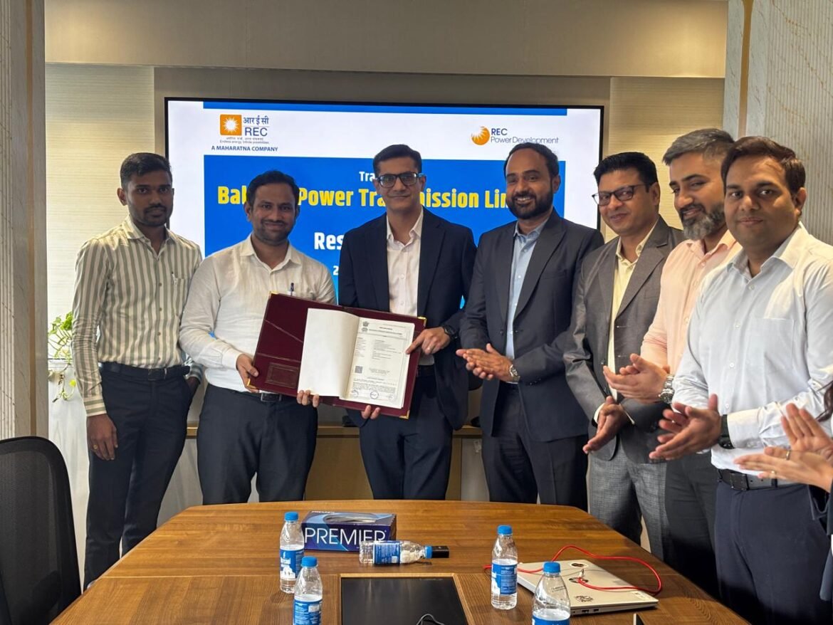 RECPDCL Hands Over Balsane Power Transmission SPV to Resonia Limited