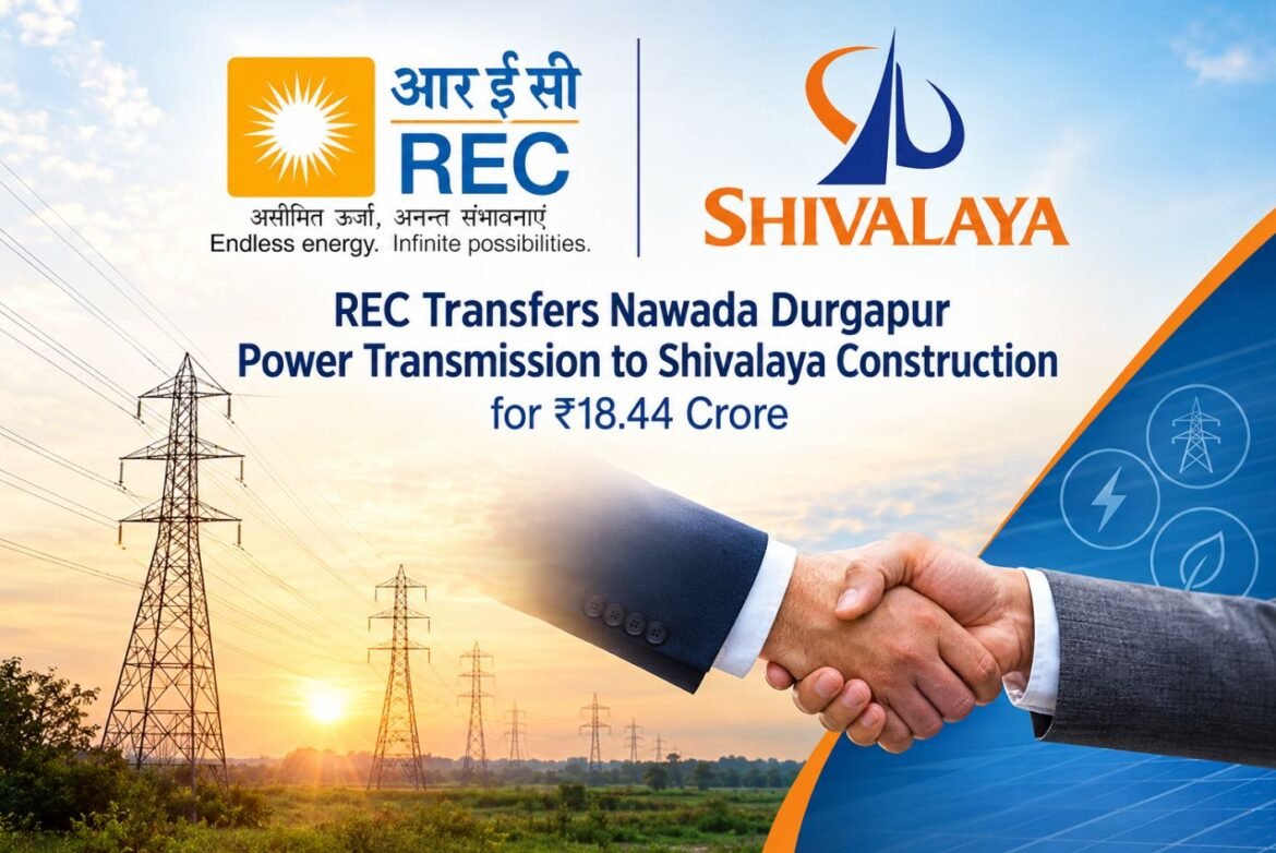 REC Transfers Nawada Durgapur Power Transmission to Shivalaya Construction for ₹18.44 Crore