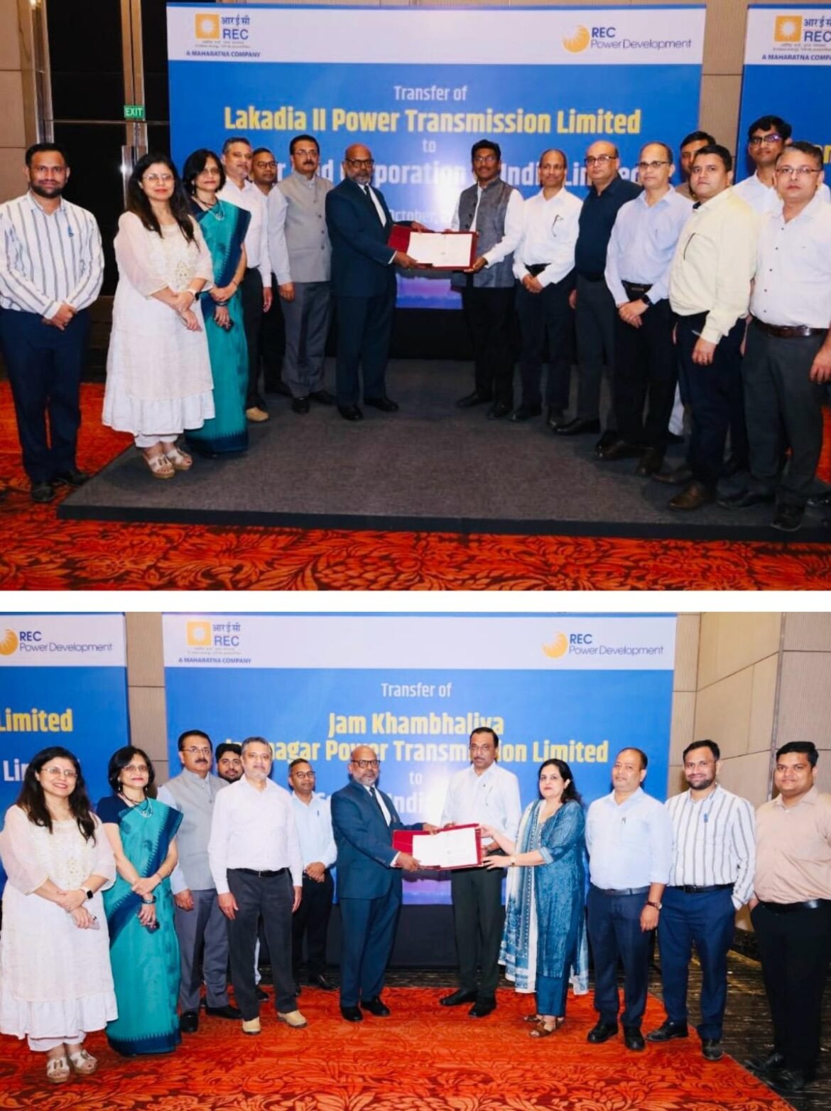 RECPDCL Hands Over Two Inter-State Transmission Project SPVs to Power Grid and Ceigall India